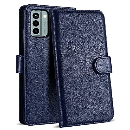 Produktbild: Case Collection für Nokia G22 Hülle - Leder Handyhülle mit Kartenfächern (RFID-Blockierung) Stoßfest (Ständer) Handy Schutzhülle für Nokia G22 Hülle