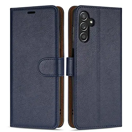 Produktbild: Case Collection für Samsung A13 5G / A04s Hülle - Leder Handyhülle mit Kartenfächern (RFID-Blockierung) Stoßfest (Ständer) Handy Schutzhülle für Samsung Galaxy A13 5G / A04s Hülle