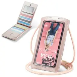 Produktbild: Casecond Handytasche zum Umhängen Geldbörse Universal Crossbody Handy Tasche Kleine Umhängetasche Damen mit Handykette für iPhone 15 14 11 Samsung Z Flip 5 4 S24 S23 Xiaomi Redmi Bis zu 7.5