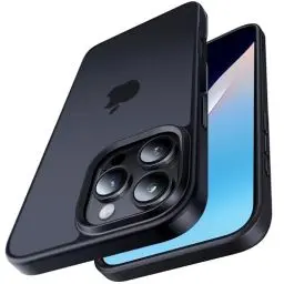 Produktbild: CASEKOO Matt Power für iPhone 16 Pro Hülle (TOP Militärschutz) Stoßfeste Kratzfeste Schutzhülle (Anti-Fingerabdruck) Dünne Griffige Mattierte Handyhülle iPhone 16 Pro Case Slim, Edel Schwarz