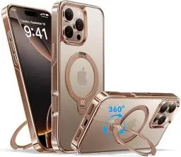 Produktbild: CASEKOO Titan Wüstensand Original für iPhone 16 Pro Hülle mit MagSafe (360° Drehständer) (Kratzfest & vergilbungssicher) (MIL-STD-810H Militärstandard) Griffige Handyhülle iPhone 16 Pro Case - Gold