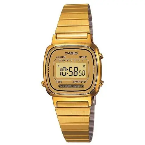 Produktbild: Casio DamenArmbanduhr Digital Quarz Edelstahl LA670WEGA-9EF