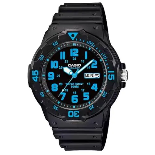 Produktbild: CASIO Herren Analog Quarz Uhr mit Resin Armband MRW-200H-2