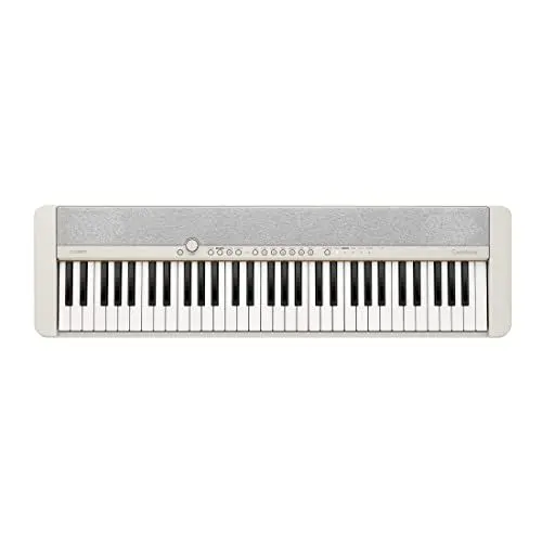 Produktbild: Casio Casiotone CT-S1WE Piano-Keyboard mit 61 anschlagdynamischen Tasten, 61 Sounds, weiß