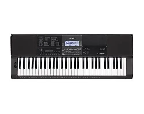 Produktbild: Casio CT-X800 Keyboard mit 61 anschlagdynamischen Standardtasten und Begleitautomatik Anthrazit