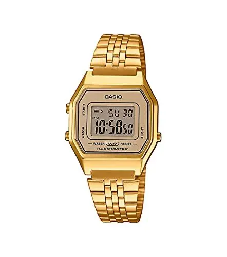 Produktbild: Casio DamenArmbanduhr Digital Quarz Edelstahl LA680WEGA-9ER