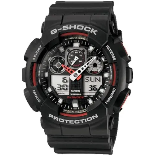 Produktbild: Casio HerrenArmbanduhr Analog-Digital Quarz Harz GA-100-1A4ER