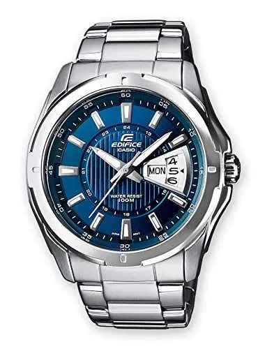 Produktbild: Casio HerrenArmbanduhr Analog Quarz Edelstahl EF-129D-2AVEF
