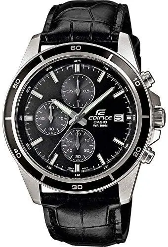 Produktbild: Casio HerrenArmbanduhr Analog Quarz Leder EFR-526L-1AVUEF