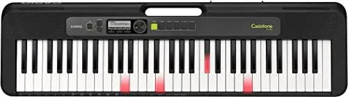 Produktbild: Casio Casiotone LK-S250 CASIOTONE Leuchttastenkeyboard mit 61 anschlagdynamischen Tasten im Piano-Look, 400 Sounds & 77 Begleitrhythmen, Mikrofoneingang, schwarz
