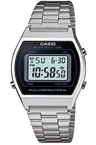Produktbild: Casio Unisex Erwachsene Digital Quarz Uhr mit Edelstahl Armband 4971850965138