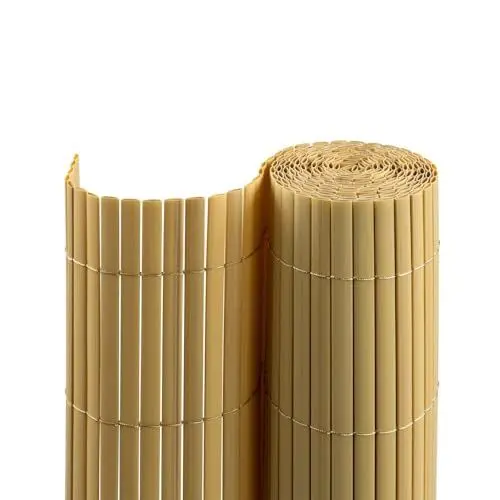 Produktbild: casmartis PVC Sichtschutzmatte - Bambus - 140 x 400 cm - Zaunsichtschutz, Sichtschutzzaun, Balkonverkleidung, Zaunblende