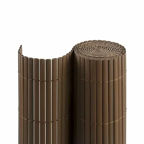 Produktbild: casmartis PVC Sichtschutzmatte - braun - 100 x 500 cm - Zaunsichtschutz, Sichtschutzzaun, Balkonverkleidung, Zaunblende