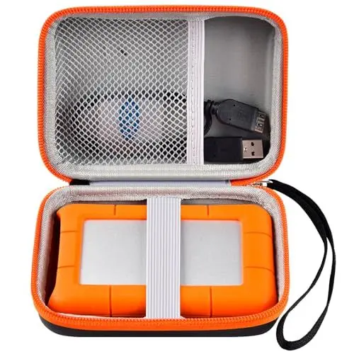 Produktbild: Casmilee Festplatten Tasche für LaCie Rugged/Rugged Mini 1TB/ 2TB/ 4TB/ 5TB Tragbare Externe Festplatte HDD - Nur Tasche
