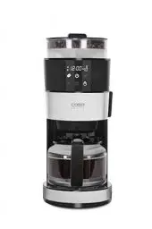 Produktbild: CASO Grande Aroma 100-Kaffeemaschine mit Edelstahlapplikationen für bis zu 10 Tassen Kaffee, Wassertank ca. 1,4 Liter mit Wasseranzeige, temperatur von 92 - 96 °C, Mit LED-Uhr und Startzeitvorwahl