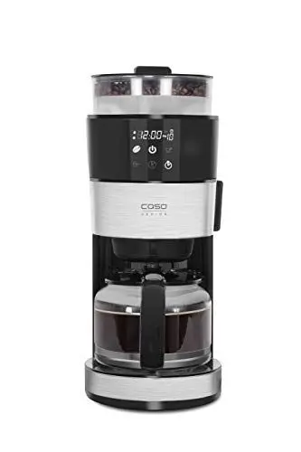 Produktbild: CASO Grande Aroma 100-Kaffeemaschine mit Edelstahlapplikationen für bis zu 10 Tassen Kaffee, Wassertank ca. 1,4 Liter mit Wasseranzeige, temperatur von 92 - 96 °C, Mit LED-Uhr und Startzeitvorwahl