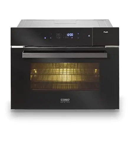 Produktbild: CASO SteamMaster E 56 - Einbaubackofen mit Dampfgarfunktion|45er Nischenhöhe, Edelstahl Garraum mit 45L Nutzvolumen, Wassertank 1,2 Liter, 3000 Watt, Backofen, Dampfgaren, Braten, Backen + Dämpfen