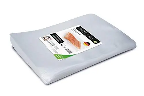 Produktbild: CASO Strukturbeutel 30 x 40 cm / 50 Folienbeutel, für alle Balken Vakuumierer & Folienschweißgeräte, BPA-frei, stark & reißfest, 105µm, stabile Schweißnaht, Sous Vide geeignet, Made in Germany