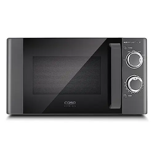 Produktbild: CASO | M20 Ecostyle Mikrowelle | einfache Bedienung, 20 L Garraum, 700 Watt Leistung, Drehteller Ø 24,5cm, anthrazit