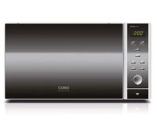Produktbild: CASO | MCG30 chef 3-in-1 Mikrowelle mit Grill und Heißluft 2200W | Backofen-Funktion 110 - 200°C, 30 L, Drehteller Ø 31,5cm, Edelstahl verspiegelt