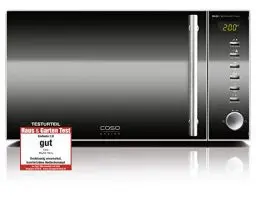 Produktbild: CASO | MG20 Ceramic menu 2-in-1 Mikrowelle mit Grill | Keramikboden und Grill-Rost für 2 Ebenen, 900 W, 1000 W Grill, 20 L, Edelstahl, verspiegelt