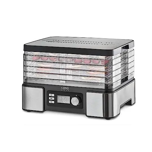 Produktbild: Caso DH 450 Dörrautomat, Testsieger Haus & Garten Test, für z.B. Obst, Gemüse, Kräutern etc., Temperatur individuell einstellbar von 30 ‐ 70 °C , Timer einstellbar von 0,5 ‐ 48 h