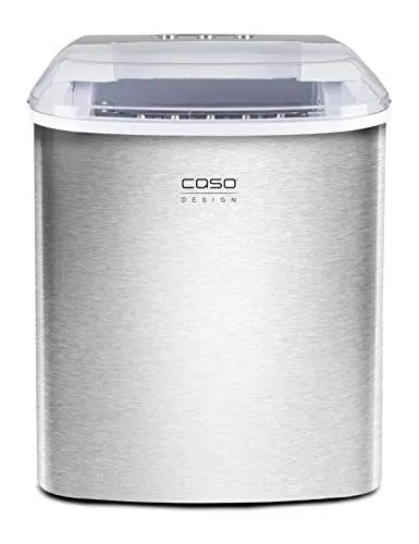 Produktbild: CASO IceChef Pro - Eiswürfelmaschine, für eine schnelle Eiswürfelbereitung in 6-13 min., produziert ca. 500 g Eiswürfel pro Stunde, Eiswürfelbereiter aus Edelstahl, inkl. Eisschaufel