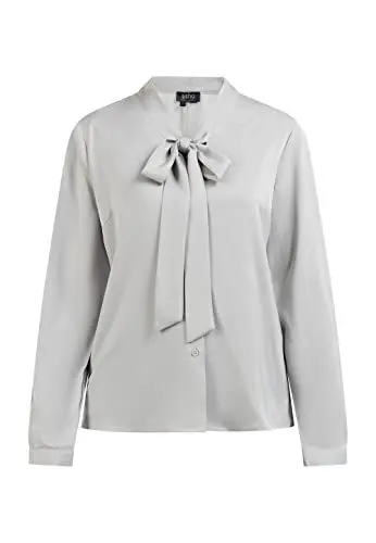 Produktbild: caspio Damen Schluppenbluse 17324716-CA06, GRAU, M