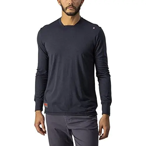 Produktbild: CASTELLI Men's Merino LS Tee T-Shirt, Light Black, XL