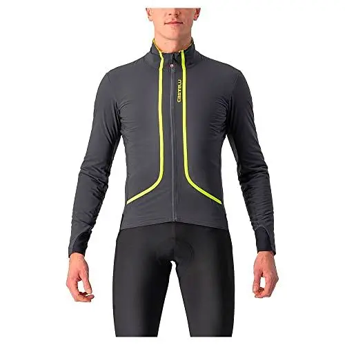 Produktbild: Castelli 4522508 FLIGHT JACKET AIR Jacket Men's DARK GRAY/ELECTRIC LIME M