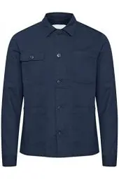 Produktbild: CASUAL FRIDAY CFJerslev linen mix jacket Herren Feldjacke Übergangsjacke Jacke Twill-Optik Hochwertige Baumwoll-Leinen-Qualität Regular Fit, Größe:S, Farbe:Dark Navy (194013)