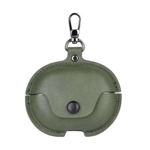 Produktbild: CasurvivePro Business-Kopfhörerhülle aus PU-Leder für Huawei FreeClip, Anti-Fall-Kopfhörerhülle aus Leder, Retro-Kopfhörerhülle aus Leder, Grün