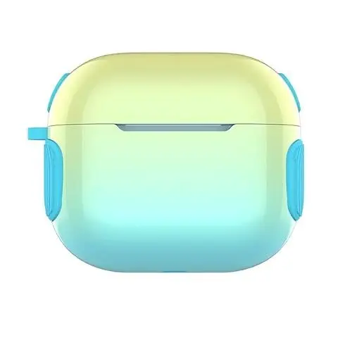 Produktbild: CasurvivePro Kopfhörer-Hüllen für AirPods 3 Hülle, Hüllenabdeckung aus PC + Silikon, 2-in-1-Farbverlaufshüllen mit Karabiner, Apple AirPods (3. Generation) Ladehüllen