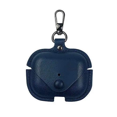 Produktbild: CasurvivePro Business-Kopfhörerhülle aus PU-Leder für AirPods Pro, Anti-Fall-Kopfhörerhülle aus Leder, Retro-Kopfhörerhülle aus Leder, Blau