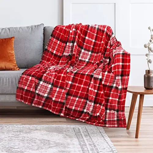 Produktbild: Catalonia Classy Fleece-Überwurfdecke für Couch, leichte, weiche, gemütliche All Seasons Lounge-Decke, Wohnzimmer-Deko-Decke