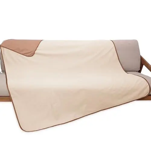 Produktbild: Catalonia Classy wasserdichte Decke für Bett Intimität, Liebesdecke Wasserdicht, Paar Decke für Erwachsene, Wasserdicht Antifouling Inkontinenz-Decke (L 152x127cm, Taupe)
