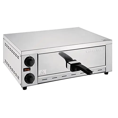 Produktbild: Caterlite 1,13 kW Pizzaofen, Edelstahl, Pizzakapazität: bis zu 1x 12 Zoll, Temperaturbereich: 60 bis 300 °C, CR912