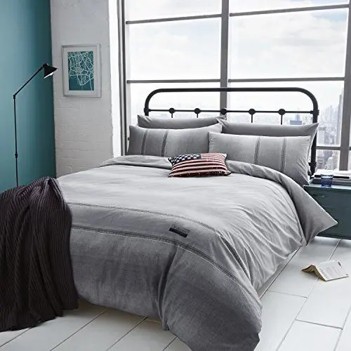 Produktbild: Catherine Lanfield Bettwäsche Denim Grey 140x200+70x90, Twin