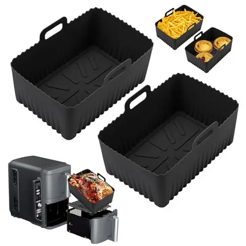 Produktbild: Cathpetic 2PCS Ninja Double Stack XL 9.5L SL400EU Silikonform Zubehör,Upgrade Vertiefen Sie die Tiefe Loch Große Kapazität Ninja SL400EU Silikonform Zubehör Schwarz
