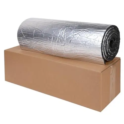 Produktbild: Cathpetic Alubutyl Selbstklebend Auto Dämmung 10mm 50 cm x 200 cm = 1 m²,Butyl Kleber Kfz-Schalldämmbaumwolle,Alubutyl Dämmmatte Selbstklebend Anti Dröhn Dämmmatte