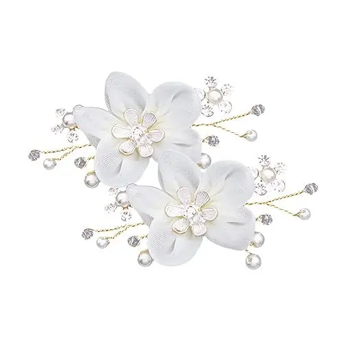 Produktbild: CATIEBYE Abnehmbare Goldene Schuhclips für Damen Hochzeit Schuhverschluss aus Langlebiger Vielseitig für Pumps Sandalen Stiefel Elegante DIY Dekoration Perfektes für Braut und Familie