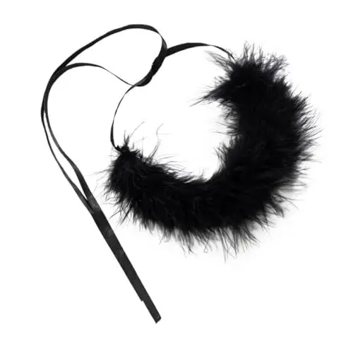 Produktbild: CATIEBYE Extravaganter Frauen Choker Halskette Mit Federdesign Verstellbare Halskette Für Besondere Anlässe Wie Geburtstagsfeiern Und Hochzeiten Elegantes Accessoire Für Damen