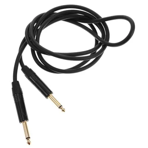 Produktbild: CATIEBYE Gitarrenkabel, 2, 6,35 Mm Vergoldete Spitzen, Ideal Für E-gitarren, Mischpulte Und Aufnahmestudios