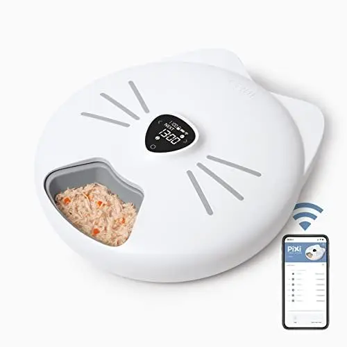 Produktbild: Catit - PIXI Smart Futterautomat mit 6 Mahlzeiten (Nassfutter), Weiß