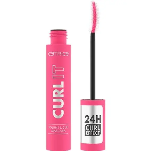 Produktbild: Catrice CURL IT Volume & Curl Mascara, Nr. 010, Schwarz, langanhaltend, volumengebend, schwunggebend, intensiv, matt, vegan, ohne Mikroplastikpartikel, Nanopartikel frei, ohne Parfüm, 1er Pack (11ml)