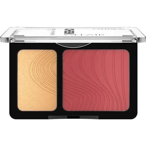 Produktbild: Catrice Cheek Affair Blush & Highlighter Palette, Rougepalette, Nr. 020, Rot, 2 Rot-Töne, sofortiges Ergebnis, strahlend, schimmernd, vegan, ohne Parfüm, ohne Alkohol, ohne Parabene, 1er Pack (10g)