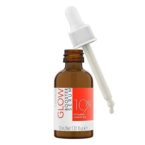 Produktbild: Catrice Glow Booster Serum, Gesichtsserum, Transparent, pflegend, hautglättend, aufhellend, für trockene Haut, vegan, ölfrei, ohne Alkohol, ohne Parabene, 1er Pack (30ml)