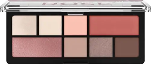 Produktbild: Catrice The Electric Rose Eyeshadow Palette, Lidschatten, Pink, 8 Pink-Töne, schimmernd, metallisch, matt, vegan, ohne Mikroplastikpartikel, ohne Parfüm, ölfrei, 1er Pack (9g)