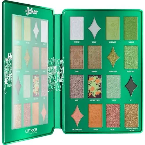 Produktbild: Catrice The Joker Eyeshadow Palette, Lidschatten, Nr. 020, Mehrfarbig, 16 Farben, glänzend, intensiv, strahlend, vegan, ohne Mikroplastikpartikel, Nanopartikel frei, ohne Parabene, 1er Pack (18.8g)