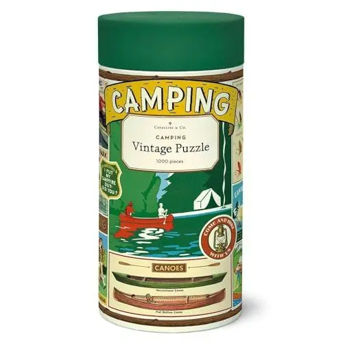 Produktbild: Cavallini 1000 Piece Puzzle, Camping (PZL/Camp)
